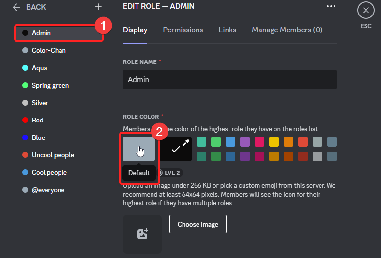 View Profile Color Customization – Discord