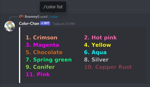 Add Color-Chan Discord Bot | The #1 Discord Bot List